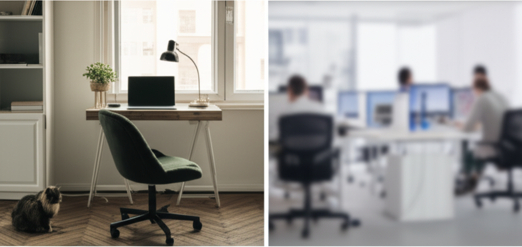 Working from Home vs. Working from the Office image